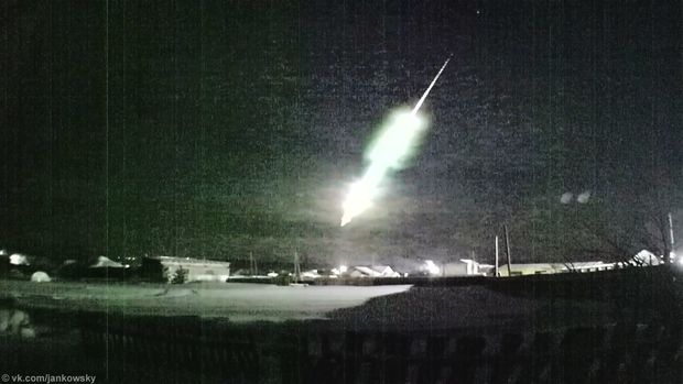 Nəhəng meteorun düşmə anı – VİDEO