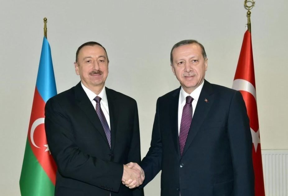 İlham Əliyev Rəcəb Tayyib Ərdoğana təşəkkür etdi