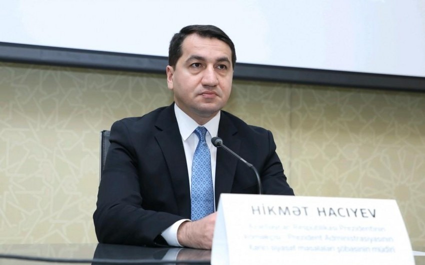 “Ermənistana humanitar yardım adı altında raket sistemləri daşınır”- Hikmət Hacıyev 1 “Ermənistana humanitar yardım adı altında raket sistemləri daşınır”- Hikmət Hacıyev