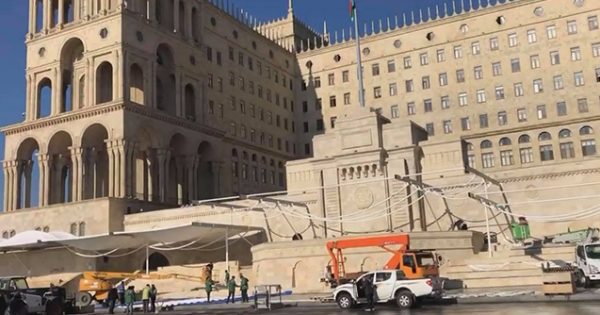 Bakıda parada hazırlıq işlərinə başlanıldı – Fotolar