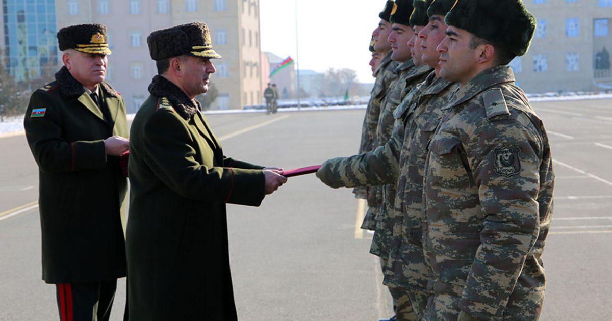 Əlahiddə Ümumqoşun Ordunun bir qrup hərbçisinə rütbələr verilib – Video