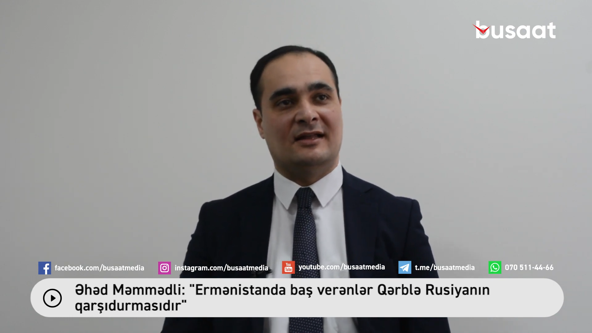 “Ermənistanda baş verənlər Qərblə Rusiyanın qarşıdurmasıdır”