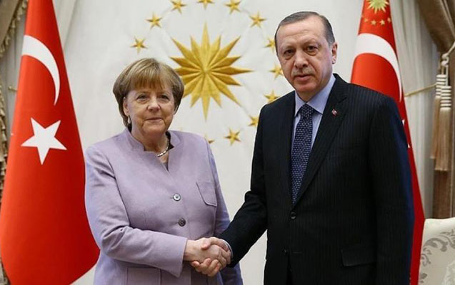 Ərdoğan Merkellə videokonfrans formatında görüşüb