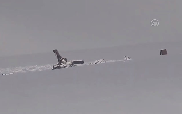 Türkiyədə qəzaya düşən helikopterin dağıntılarından ilk görüntü – Video