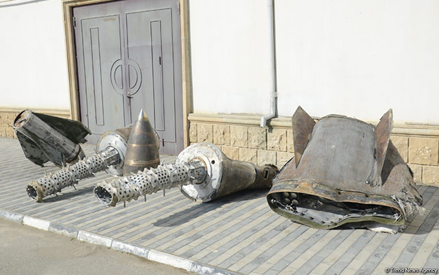 Ermənistanın atdığı “İskəndər”in qalıqları Bakıda – Fotolar