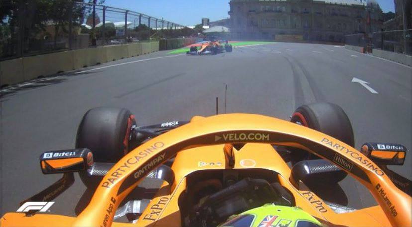 Bakıdakı Formula 1-də ilk qəzalar – Fotolar