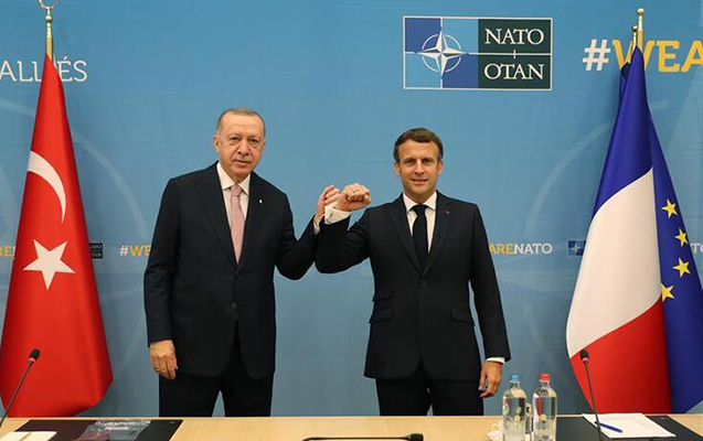 Ərdoğanla Makronun görüşü başa çatdı – Fotolar + Yenilənib