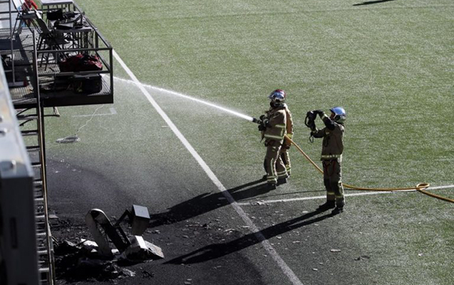 Andorra - İngiltərə matçından əvvəl stadionda yanğın - Foto 3 image-f1