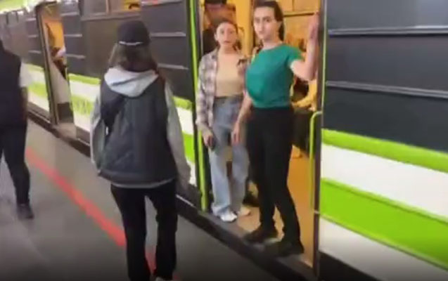 Müxalifət İrəvanda metronun hərəkətini iflic etdi - Video 1 image-irevan