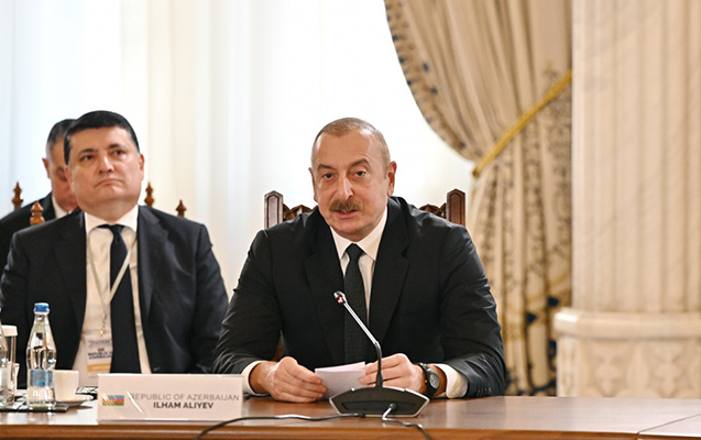 İlham Əliyev Buxarestdə plenar iclasda çıxış etdi - Video 7 image-pr7