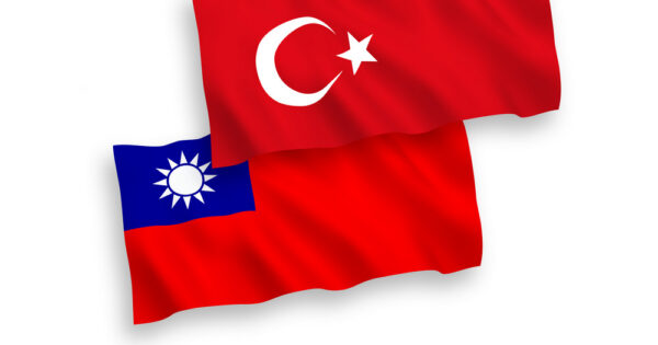 image-flags-of-turkey-and-taiwan-on-a-white-background