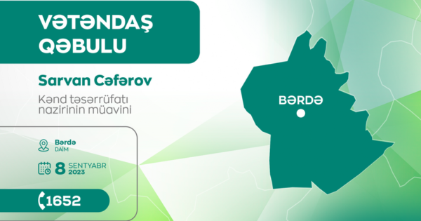 Kənd təsərrüfatı nazirinin müavini Bərdədə vətəndaşları qəbul edəcək 11 image-kend-teserrufati-vetendas-qebulu