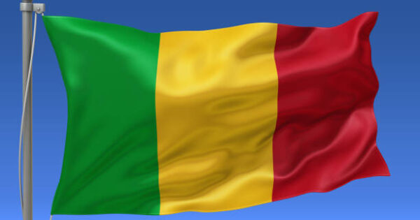 image-mali-flag-waving-on-the-flagpole-on-a-sky-background