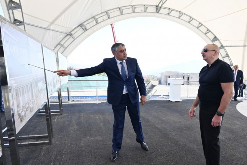 Xandəndi Konqres Mərkəzinin təməli qoyuldu - FOTOLAR - YENİLƏNİB 3 image-52