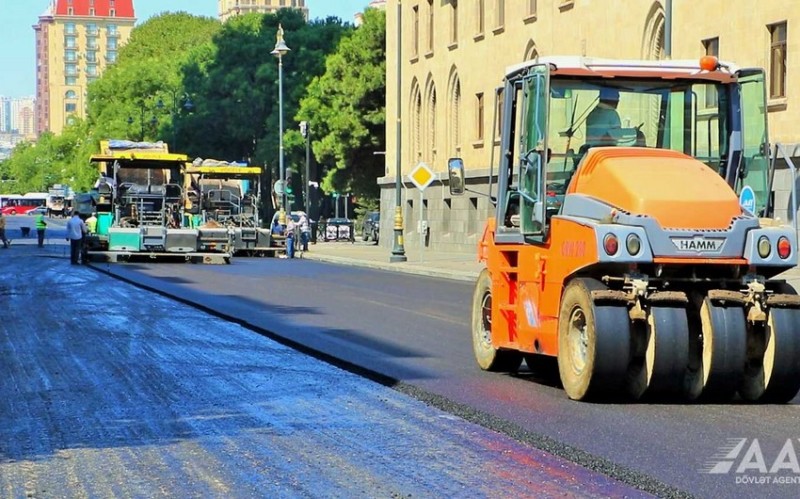 Bakının 28 May küçəsində təmir işləri aparılır 1 image-6