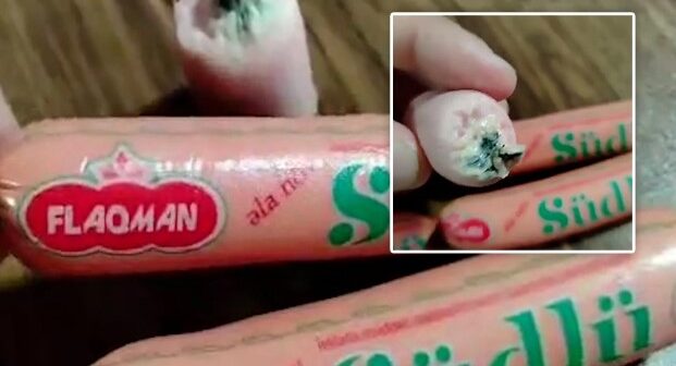 Azərbaycanda ürəkbulandıran mənzərə: Sosisin içərisindən zibil çıxdı - VİDEO 1 image-tia_5c782fb0f2eb5499f6887a8ca9bb5fee_z2nw1769ekig5r3qbaxs-621x336