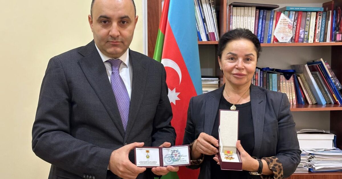 Professor Məryəm Seyidbəyli medalla təltif olundu 1 image-5c4a0e91-11f0-4de2-a8fe-ecc3b875efa8