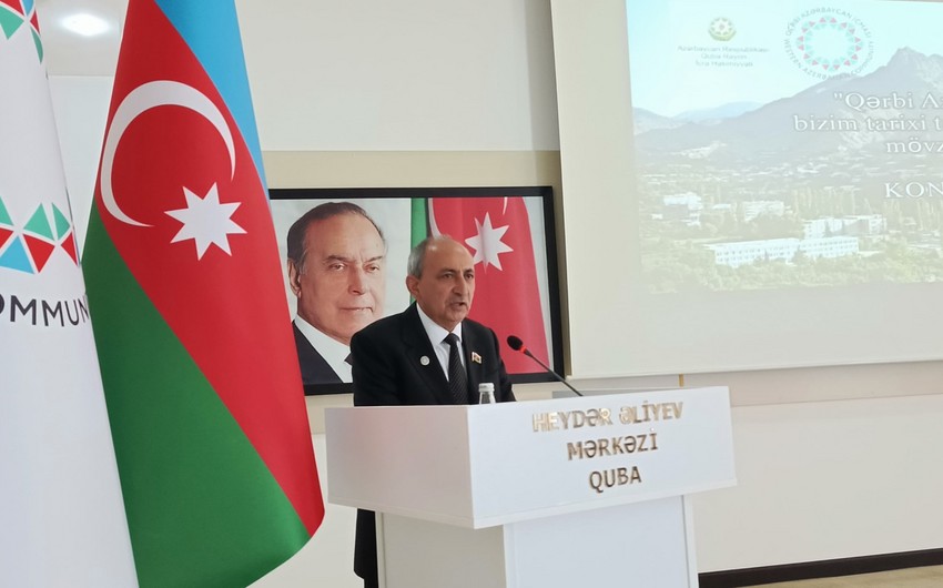 Qubada Qərbi Azərbaycana həsr olunmuş konfrans keçirildi 17 image-05d67b24-e307-3c18-bef8-90bd214d1dfd_850