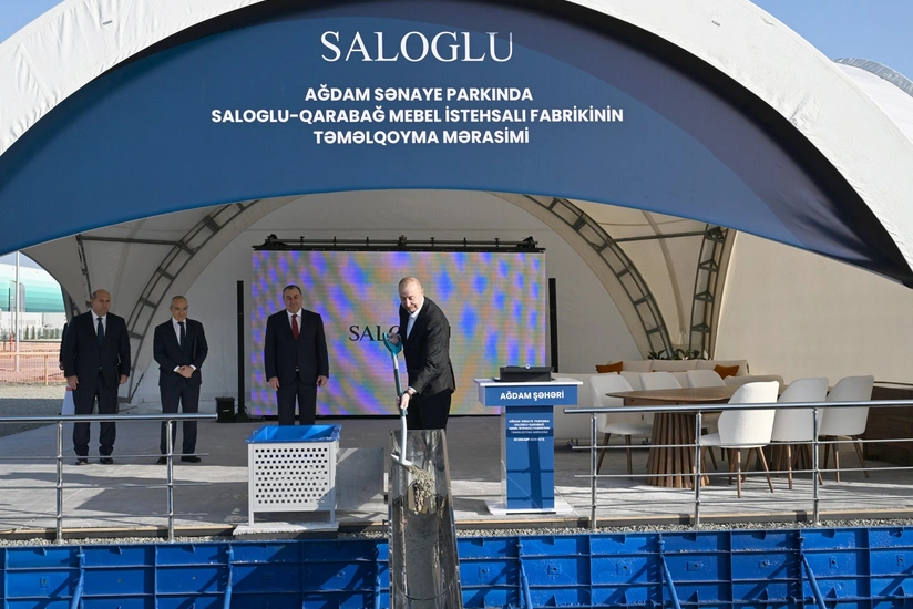 Ağdam Sənaye Parkında "Saloğlu Qarabağ" MMC-nin istehsal müəssisəsinin təməli qoyulub 1 image-5mx1pnwcrk58l65jbt7f5rehpflazkhsne7a3n1q_825